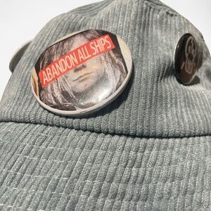 Hysteric glamour Silver and red Kurt Cobain pin